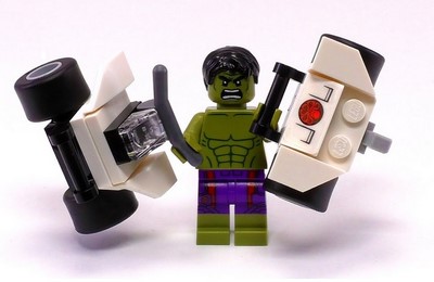 LEGO Minifigs Super Heroes sh212 Hulk Minifig pictures.be